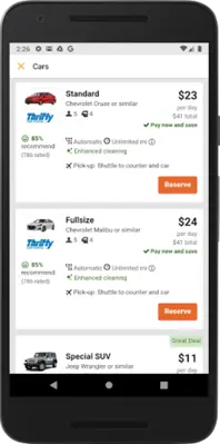 CarRentals.com Rental Car App android App screenshot 22